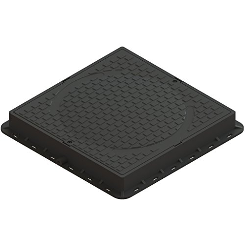 Standartpark - Square 24x24 locking plastic manhole cover with locking tool - 3,300 LB load class A