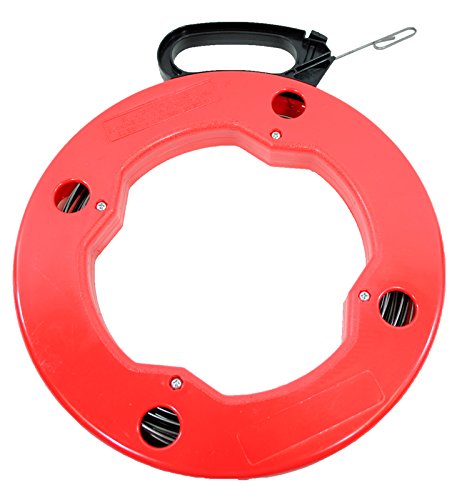 100 Ft Depth Finder Navigating Nylon Fish Tape with Steel Cable