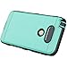 LG G5 Case, CinoCase Heavy Duty Rugged Armor Protective Case Hybrid TPU Bumper Shockproof Case with Brushed Metal Texture Hard PC Back for LG G5 (2016) Mint