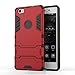 Cocomii Iron Man Armor Huawei P8 lite Case, Slim Thin Matte Vertical & Horizontal Kickstand Reinforced Drop Protection Fashion Phone Case Bumper Cover Compatible with Huawei P8 lite (Red)