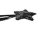 Bilipala Black Star Magic Wands Fairy Princess Wand Masquerade Wand for Kids Birthday Baby Shower Party Supplies, 2 Counting