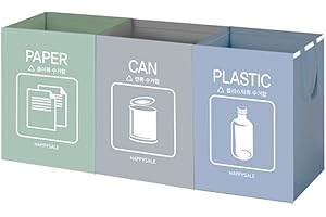 Recycle Bag Separate Recycle Bin Waterproof Waste Baskets Compartment Container by Happy Sale