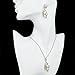 Long Way® Fashion Gold/Silver Plated Austrian Crystal Necklace Drop Earrings Set Imitated Pearl Jewelry Set Wedding Jewelry For Women