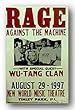 Rage Against The Machine by Reproduction Concert Poster 14"x22" Art Print Poster
