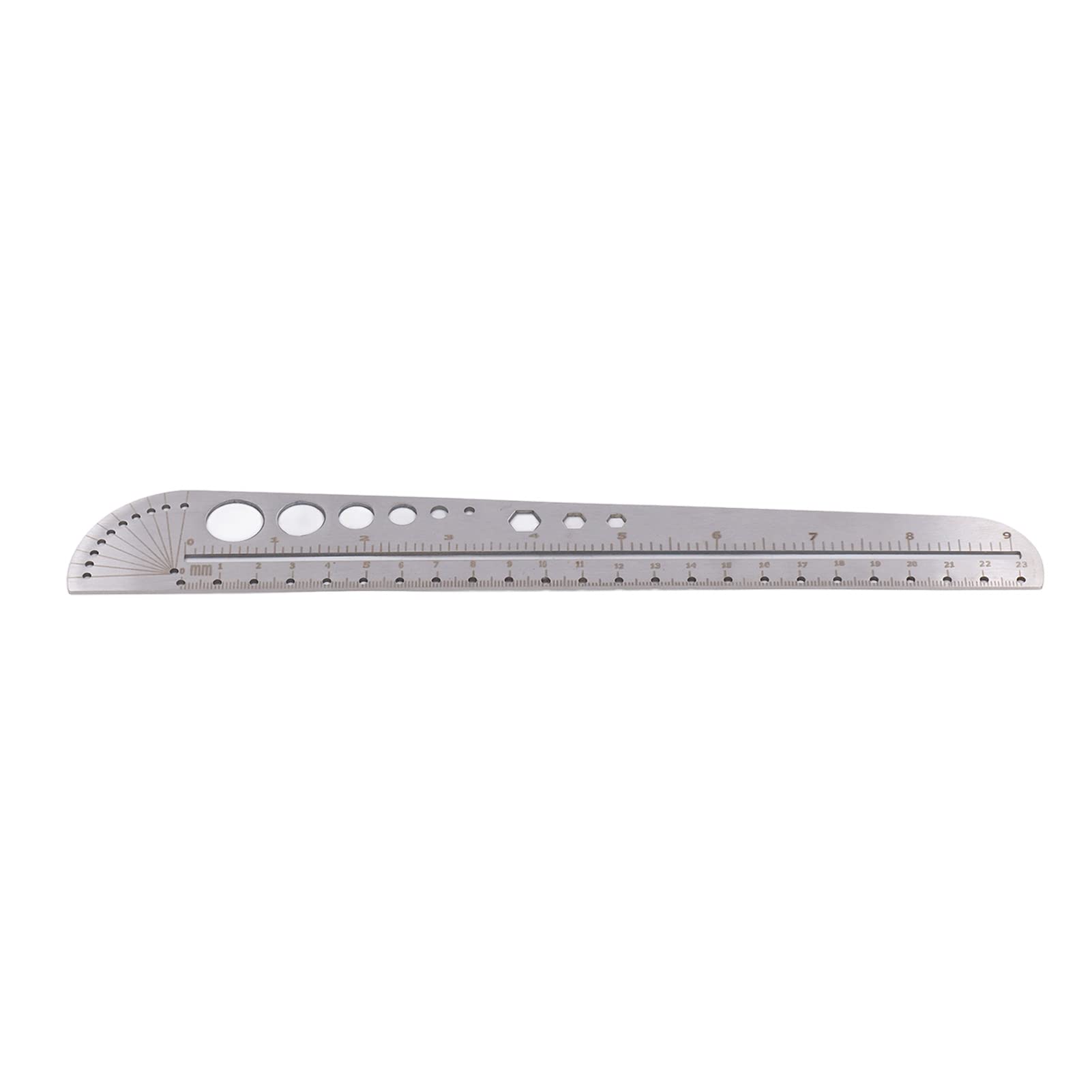 Straight Edge Small Ruler Cutting Ruler Craft Ruler Stainless Steel Cork Back Rulers Metal Ruler Leather Measuring Tool