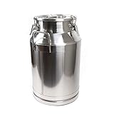 40L Stainless Steel Milk Can Wine Pail Bucket Tote