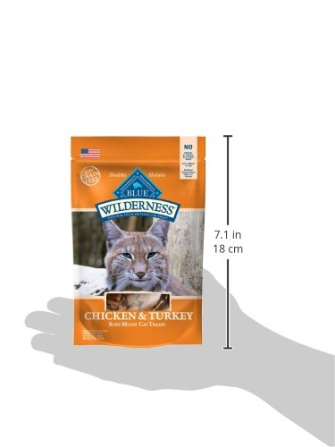 BLUE Wilderness Grain-Free Soft--Moist Chicken & Turkey Recipe Cat Treats 2-oz