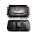 BLACK HORIZONTAL LEATHER COVER BELT CLIP SIDE CASE POUCH FOR VERIZON Samsung Intensity III 3 SCH-U485