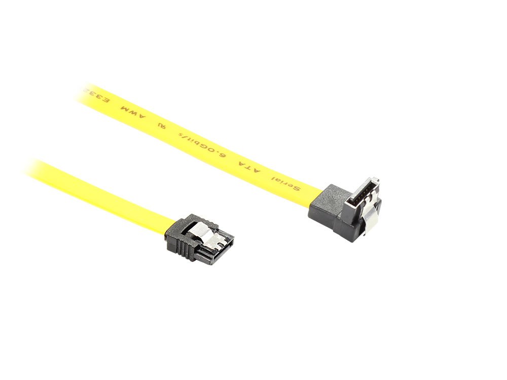 Good Connections Premium SATA SSD HDD Cable with Locking Key Safe yellow yellow 0,3 m