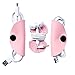 Cord Keeper (Cord Clam) & Headphone Wrap 3-Pack Handmade by Hide & Drink :: Florida Flamingo