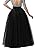 Omelas Women Long Maxi Tulle Skirt A-line Tutu Full Length Skirts