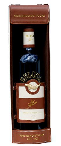 Beluga Allure Noble Russian Vodka in Ledertasche 40,00 % 0.7 l.
