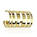 LUX ACCESSORIES Wide Cutout Geo Cuff