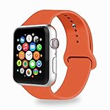 iYou Sport Band for Apple Watch Band, Soft Silicone Replacement Wristband Classic Sport Strap for iWatch 2017 Apple Watch Series 3/2/1, Edition, Nike+, All Models (38MM M/L, Apricot)