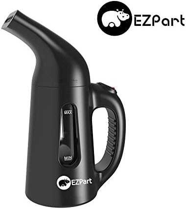 Powerful Handheld Fabric Garment Steamer - EZPart Fast Heat-up & Portable Handheld Design Perfect for Daily Use and Travel -138ml Capacity (Black)