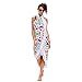 GreForest Round Beach Towel Tassel Towel Thin Rayon Cotton Round Beach Towels Sunshine Happy Circle Towel Eye-catching Beach/Daily Wrap Shawl for Decoration, Beach Leisure, Picnic Mat
