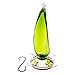 Best Home Products Glass Hummingbird Feeder with Perch, 16 Ounces (Green)