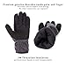SKYDEER Winter Gloves with Premium Genuine Deerskin Suede Leather and Windproof Polar Fleece (Unisex SD8662T/L, Warm 3M Thinsulate Insulation)