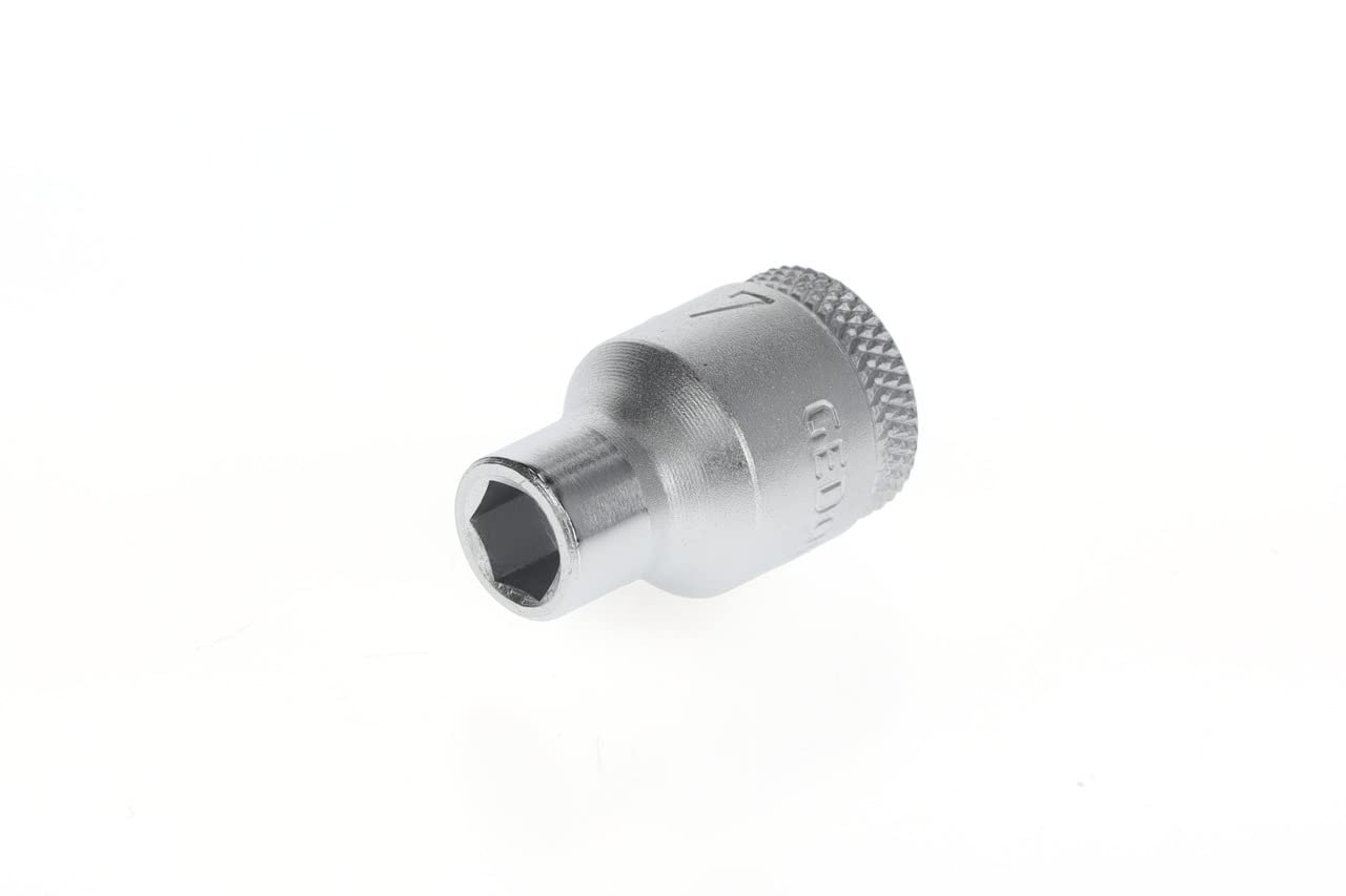 GEDORE Socket, 3/8" 10 mm drive, Hexagonal, 7 mm width, Tool, 30 7, Chrome-plated steel