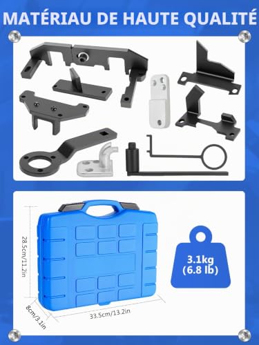 Wvoillty 10pcs Engine Adjustment Tool Set Compatible with Peugeot, Citroen, Vauxhall, for 1.2 Vti (VVT) /GDI PureTech Petrol, 109-2A, 0109-2B, 109-2C, 109-2D, G-0109-2E