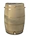 RTS Home Accents 50-Gallon Rain Water Collection Barrel with Brass Spigot, Oak Color