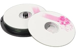 CD R Blank Discs, 730MB 52X Recordable Disc Blank CDs for Data and Music, Compatible with Most CD R Drives (10PCS)