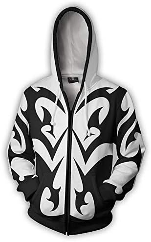 SPONSOKT Hoodie Classic Kingdom Heart 3D Anime Print Zipper Shirt Outdoor Casual Long-Sleeved Jacket