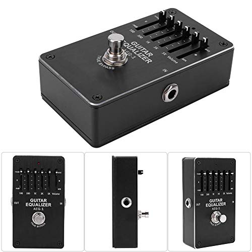 Huairdum Guitar Equalizer, Mini Space Portable Equalizer Tone Control Electric Pedal Guitar Effector Pedals Musical Instrument Accessory for Music Lovers - Thumbnail 4