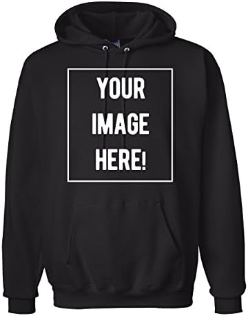 UPCustom Create and Customize a Hoodie with Digital Printing (L, Black)