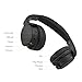SMARTOMI HOOP Over Ear Bluetooth Headphones with Mic aptX HiFi Stereo Wireless Headset Soft Protein Earmuffs Metal Adjustable Headband Wireless Wired Dual Mode for PC/Cell Phone/TV 16Hours Matte Black