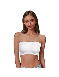 Elliscold sostén básico sin costuras con parte superior acolchada, sin tirantes, sin tirantes, paquete de 1 3