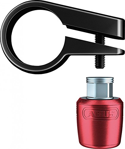 Abus Saddle/Post Lock Nutfix Seatpost Clamp/Lock, 31.8 Diameter, Red