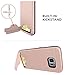 Galaxy S7 Edge Case, Teelevo [Card Slot Holder] Dual Layer Shock Absorption Protective with Credit Card Slot and Kickstand Wallet Case Heavy Duty Bumper for Samsung Galaxy S7 Edge (2016) - Rose Gold