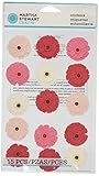 Martha Stewart Stickers-Pink/White Zinnia