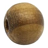 Souarts Coffee Round Ball Shape Wood Wooden Loose Beads 10mm Pack of 300pcs