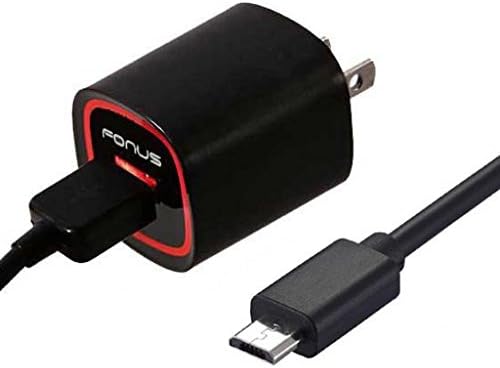 18W USB Adaptive Fast Home Charger 6ft Cable Smart Detect Adapter Travel Wall AC Power Long Data Wire Black for T-Mobile Samsung Galaxy S7 Edge (SM-G935T) - T-Mobile Sony Xperia Z3