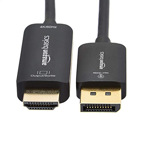 Amazon Basics UniDirectional DisplayPort to HDMI Display Cable 4K60Hz