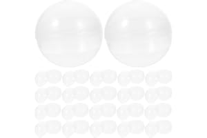 JECOMPRIS 1.96 Inch Clear Round Vending Machine Capsules Plastic Toy Capsules for Kids Party Favors Prizes and Small Item Sto