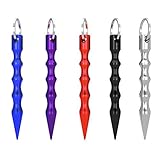Fullsexy 5 Pack Self-Defence Key Chain Aluminum Anti-Wolf Defense Keychain, Ladies's Aviation Rings