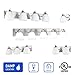 OSTWIN 4 Light Vanity Lighting Fixture for Bathroom, Bedroom, Makeup Dressing Table, Wall Mounted Interior Light, Over Mirror Modern Wall Sconce, Opal Glass Shade, Satin Nickel Finish, UL Listed