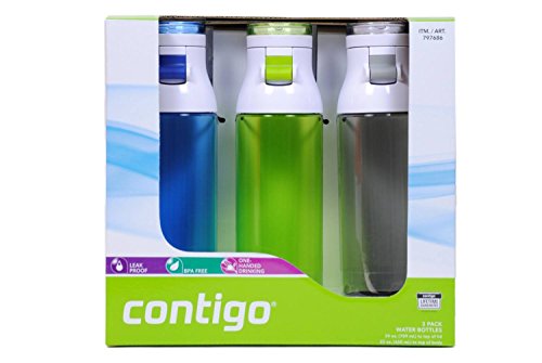 Contigo 24oz Jackson Water Bottles, 3 Pack 