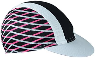 YIDUN Polyester Cycling Cap Sweat Wicking Lines White