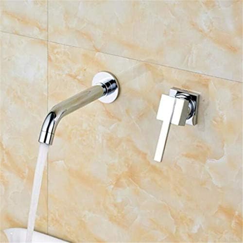 Faucet Luxury Plated Modern Faucet Faucet Mixer Best Quality Brass Chrome Wall Mount Basin Faucet Single Handle Bathroom Basin Mixer Taps