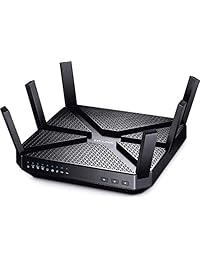TP Link AC3200 Wireless Wi Fi Tri Band Gigabit Router (Archer C3200) (Reacondicionado certificado)