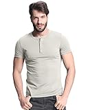 StyleDome Men's Bottons Down Short Sleeve Crew Neck Casual Sports Tops Shirts