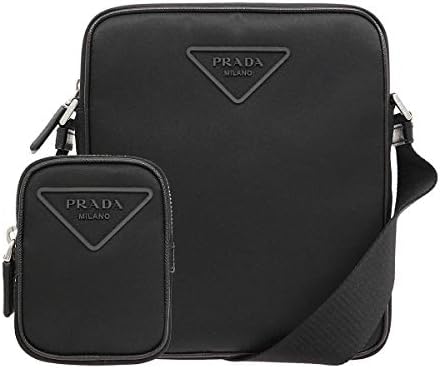 バッグ ショルダーバッグ 2vh112 074 ネロ テスート ナイロン ラバー トライアングル ロゴ クロスボディー ポーチ付き メンズ レディース ブランド 並行輸入品