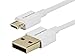 Monoprice USB 2.0 Cable - 1.5 Feet - White | Premium USB Type-A to USB Micro Type-B Charge & Sync Cable