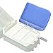 FaSoLa 8 Compartments Portable Pill Case Box, Moisture Proof Travel Pill Organizer, Medicine Vitamin Holder Container