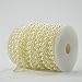 BoJia Garland Pearls 10mm Large Round Faux Crystal Beads by The Roll for Flowers DIY Wedding Party Decoration,65Feet,Ivory