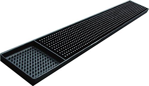 Bridge2shopping Bar Service Spill Rubber Mat , 59x7.5 cm , Black